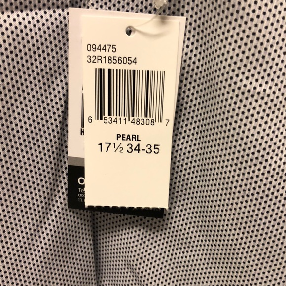 NWT Kenneth Cole Black and White button up shirt - Picture 5 of 6